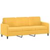vidaXL Ensemble de canap&eacute;s 4 pcs coussins d&eacute;coratifs et coussins Jaune