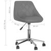 vidaXL Chaises &agrave; manger pivotantes lot de 2 gris similicuir