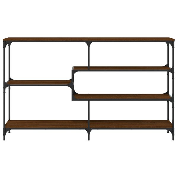 vidaXL Table console ch&ecirc;ne marron 160x32x95 cm bois d'ing&eacute;nierie