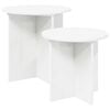 vidaXL Ensemble de tables d'appoint 2 pc &Oslash; 45 x 45 cm