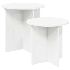 vidaXL Ensemble de tables d'appoint 2 pc &Oslash; 45 x 45 cm