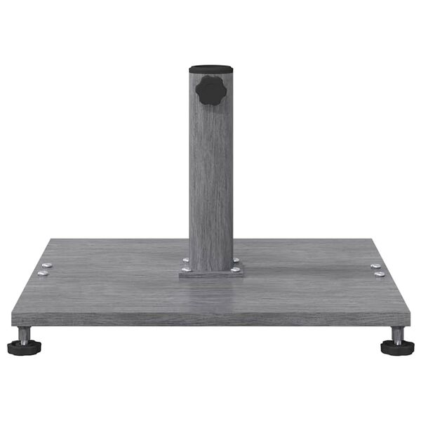 vidaXL Pied de parasol Aspect Bois Gris Foncé 45 x 45 x 31 cm