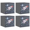 vidaXL Bo&icirc;tes de rangement pliables 4 pcs 32x32x32 cm tissu intiss&eacute;