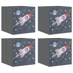 vidaXL Bo&icirc;tes de rangement pliables 4 pcs 32x32x32 cm tissu intiss&eacute;