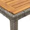 vidaXL Ensemble &agrave; manger de jardin 5 pcs coussins gris r&eacute;sine tress&eacute;e