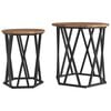 vidaXL Table basse 2 pc Bois Ancien 50 x 50 x 50 cm