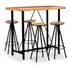 vidaXL Ensemble de bar 5 pcs Bois d'acacia massif et de récupération