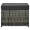 vidaXL Salon de jardin 4 pcs avec coussins R&eacute;sine tress&eacute;e Anthracite
