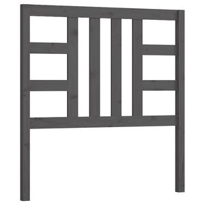 vidaXL T&ecirc;te de lit Gris 106x4x100 cm Bois massif de pin