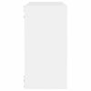 vidaXL &Eacute;tag&egrave;res cube murales 2 pcs Blanc 30x15x30 cm