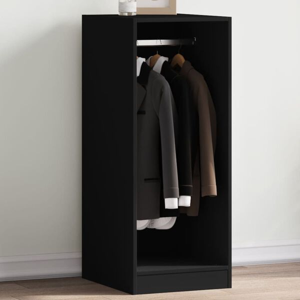 vidaXL Garde-robe noir 48x41x102 cm bois d'ing&eacute;nierie