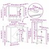 vidaXL Ensemble de mobilier de salle de bain 3 pcs Gris Sonoma