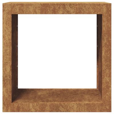 vidaXL Portant de bois de chauffage 60x40x60 cm acier corten