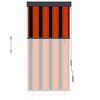 vidaXL Store roulant d'ext&eacute;rieur 80x250 cm Orange et marron