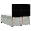 vidaXL Sommier &agrave; lattes de lit et matelas Gris clair 140x200cm Velours