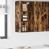 vidaXL Armoire suspendue avec stockage Ch&ecirc;ne fum&eacute; 40 x 29,5 x 80 cm