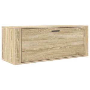 vidaXL Armoire &agrave; chaussures murale Ch&ecirc;ne sonoma 100x35x38 cm