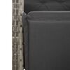 vidaXL Ensemble &agrave; manger de jardin et coussins 7 pcs gris rotin