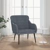 vidaXL Fauteuil Gris fonc&eacute; 63x76x80 cm Velours
