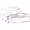vidaXL Cadre de lit sans matelas Hvar bleu 160x200 cm tissu