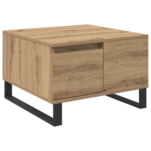 vidaXL Table basse Ch&ecirc;ne artisanal 55 x 55 x 36,5 cm Bois d'ing&eacute;nierie