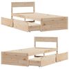 vidaXL Cadre de lit sans matelas 100x200 cm bois massif de pin
