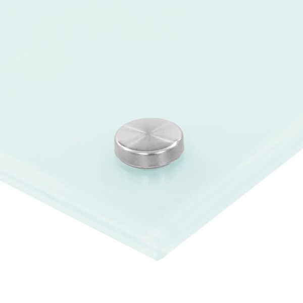 vidaXL Dosseret de cuisine Blanc 100x40 cm Verre tremp&eacute;