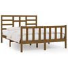 vidaXL Cadre de lit sans matelas marron miel 120x200 cm pin massif