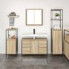 vidaXL Ensemble de mobilier de salle de bain avec tiroir 3 pcs