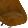 vidaXL Chaises pivotantes &agrave; manger lot de 4 marron velours