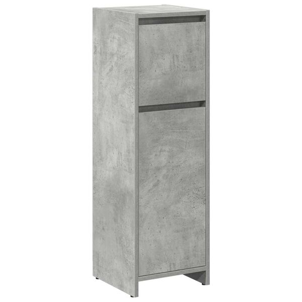 vidaXL Ensemble de meubles de salle de bain 3 pcs gris b&eacute;ton
