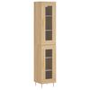 vidaXL Buffet haut Ch&ecirc;ne sonoma 34,5x34x180 cm Bois d'ing&eacute;nierie