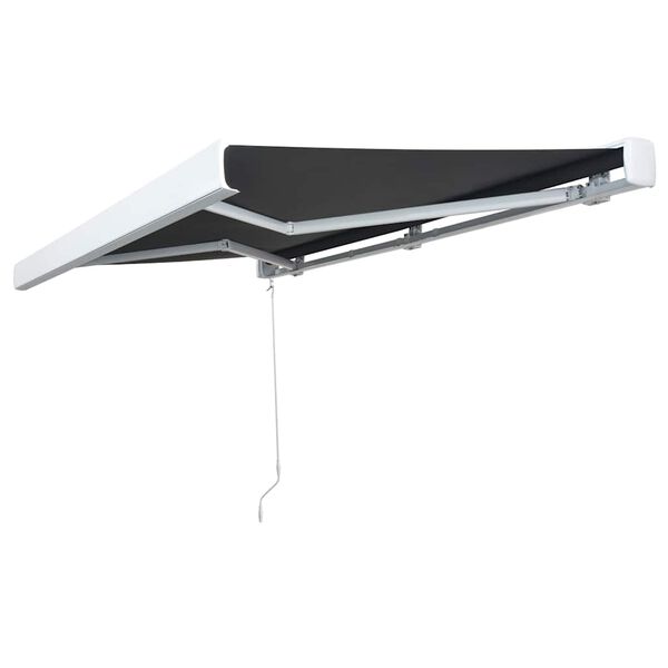 vidaXL Store &agrave; cassette manuel 300 cm Anthracite