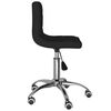 vidaXL Chaises pivotantes &agrave; manger lot de 2 Noir Velours