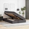 vidaXL Lit avec rangement et matelas avec matelas Gris 140 x 200 cm