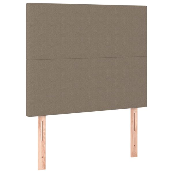 vidaXL T&ecirc;te de lit Taupe 100x5x118/128 cm Tissu