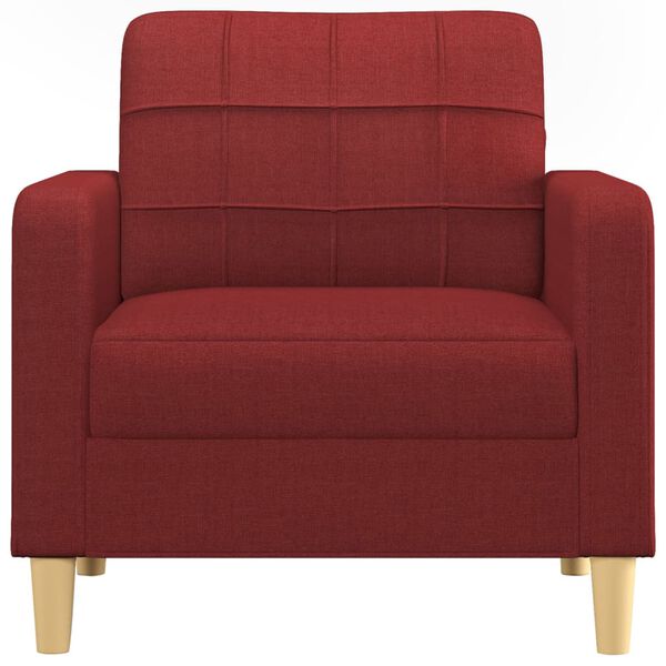 vidaXL Fauteuil Rouge bordeaux 60 cm Tissu