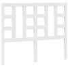 vidaXL T&ecirc;te de lit Blanc 126x4x100 cm Bois massif de pin