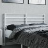 vidaXL T&ecirc;te de lit de remplacement m&eacute;tal blanc 160 cm
