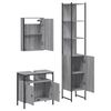 vidaXL Ensemble de meubles de salle de bain 3 pcs Sonoma gris