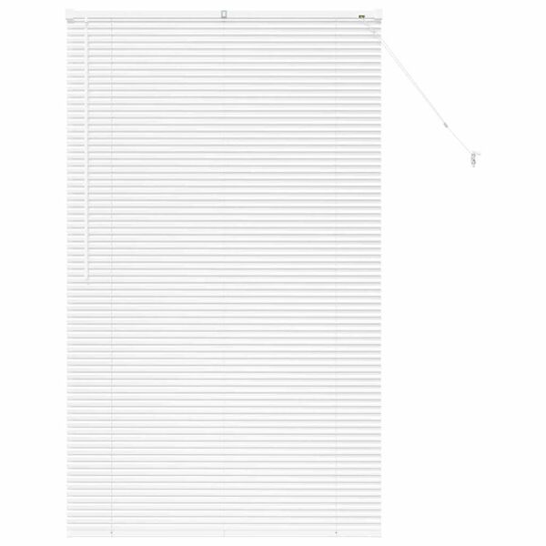 vidaXL Store de Fen&ecirc;tre avec des rideaux Blanc Aluminium