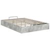 vidaXL Cadre de lit ottoman Gris B&eacute;ton 150 x 200 cm Bois d&rsquo;ing&eacute;nierie