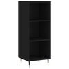 vidaXL Buffet haut Noir 34,5x34x180 cm Bois d'ing&eacute;nierie