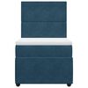 vidaXL Sommier &agrave; lattes de lit avec matelas Bleu fonc&eacute; 90x200 cm