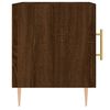vidaXL Table de chevet ch&ecirc;ne marron 40x40x50 cm bois d&rsquo;ing&eacute;nierie