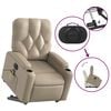 vidaXL Fauteuil inclinable de massage &eacute;lectrique cappuccino similicuir