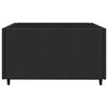 vidaXL Salon de jardin 3 pcs avec coussins Noir R&eacute;sine tress&eacute;e