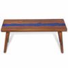 vidaXL Table basse Teck R&eacute;sine 100x50x40 cm
