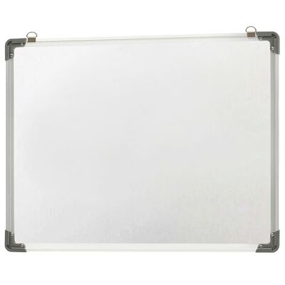 vidaXL Tableau blanc magnétique effaçable à sec Blanc 70x50 cm Acier