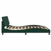 vidaXL Cadre de lit sans matelas Hanko vert fonc&eacute; 180x200 cm velours
